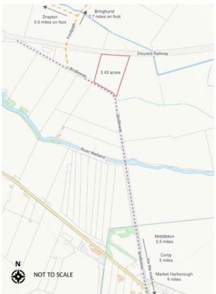 3.43 acres of pasture at Occupation Road, Middleton